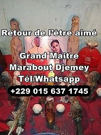 Le Grand Maître Djemey est le meilleur des marabouts du monde que vous trouverez en Afrique; ce qui fait de lui,le plus grand marabout du monde. En effet, faire appel aux individus qui s’ auto proclament « plus grand marabout du monde » n’est pas forcément la solution à vos problèmes. Il en existe qui n’ont que pour but de vous ruiner. Mais lorsque l’on vous propose de vous adresser à Monsieur Djemey, un authentique féticheur du Bénin, un puissant maître marabout féticheur africain pour résoudre vos problèmes liés à la sorcellerie, aux envoûtements ainsi qu’aux traitements des maladies grâce aux plantes, alors n’hésitez plus une minute !  Quels que soient vos problèmes, le plus grand marabout du Bénin Djemey vous garantit une solution idoine. Si vous en êtes arrivé à dépérir suite à une rupture amoureuse ou que vous n’avez toujours pas retrouvé le moral au point d’être sceptique quant à l’éventualité de retrouver goût à la vie.  Que vous souffriez d’une douleur si intense que personne ne vous comprenne véritablement, sachez que le plus grand marabout du monde Djemey peut guérir ces blessures grâce à son savoir-faire dans les rituels vaudou. Vous n’avez pas de raison de baisser les bras, de vous laisser aller, car il y a toujours de l’espoir, un dénouement est possible même dans les histoires les plus compliquées. Pour cela, Djemey est l’homme auquel il faut recourir. Ses techniques de fétichistes, spécialisées exclusivement dans la pratique du vaudou pour les problèmes mystiques sont bluffâtes, on ne peut pas y croire et pourtant les résultats obtenus grâce à ce vrai et puissant maître marabout d’Afrique sont là pour le prouver.